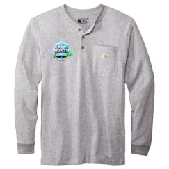 Unisex Carhartt Long Sleeve Henley Tee 