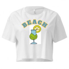 Ladies Festival Cali Crop Top Tee