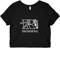 Ladies Slim Fit Crop Top Tee