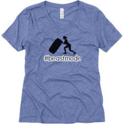 Ladies Relaxed Fit Super Soft Triblend V-Neck Tee