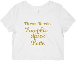 Ladies Slim Fit Crop Top Tee