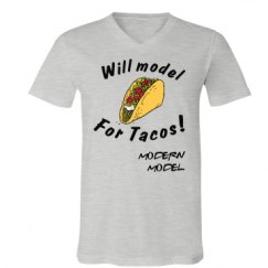 Unisex V-Neck Jersey Tee