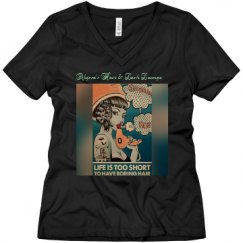 Ladies Relaxed Fit V-Neck Tee