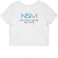 Ladies Slim Fit Crop Top Tee