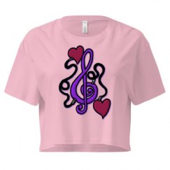 Ladies Festival Cali Crop Top Tee