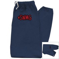 SWMG established camo slim-fit joggers