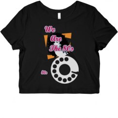 Ladies Slim Fit Crop Top Tee