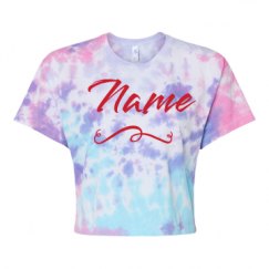 Women's Tie Dye Crop Top Tee