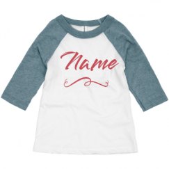 Toddler 3/4 Sleeve Raglan Tee