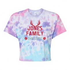 Women's Tie Dye Crop Top Tee