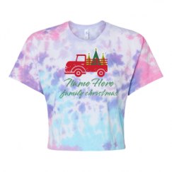 Women's Tie Dye Crop Top Tee