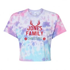 Women's Tie Dye Crop Top Tee