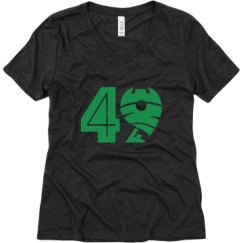 Ladies Relaxed Fit Super Soft Triblend V-Neck Tee