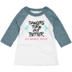 Toddler 3/4 Sleeve Raglan Tee