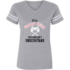 Ladies Relaxed Fit Vintage Sports Tee