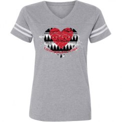 Ladies Relaxed Fit Vintage Sports Tee