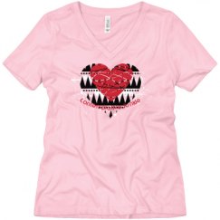 Ladies Relaxed Fit V-Neck Tee