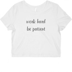 Ladies Slim Fit Crop Top Tee