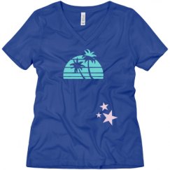 Ladies Relaxed Fit V-Neck Tee
