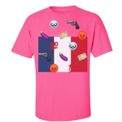 Unisex Ultra Cotton Safety Neon Crewneck Tee