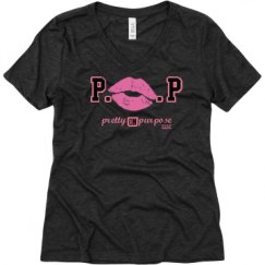 Ladies Relaxed Fit Super Soft Triblend V-Neck Tee