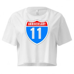 Ladies Festival Cali Crop Top Tee