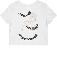 Ladies Slim Fit Crop Top Tee