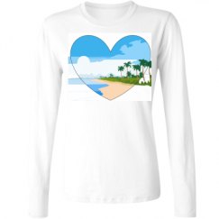 Ladies Relaxed Fit Basic Long Sleeve Tee