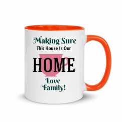 11oz Ceramic Mug with Color Inside