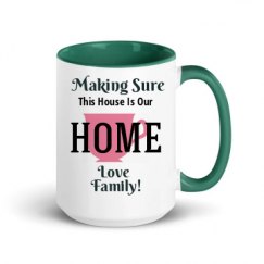 15oz Ceramic Mug with Color Inside