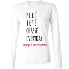 Ladies Relaxed Fit Basic Long Sleeve Tee