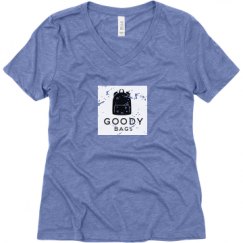 Ladies Relaxed Fit Super Soft Triblend V-Neck Tee