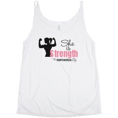 She Is Strength flowy scoop tank