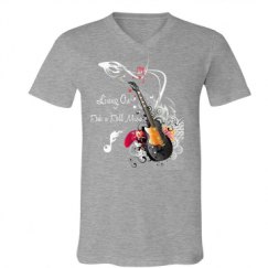 Unisex V-Neck Jersey Tee