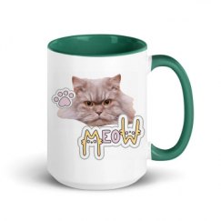 15oz Ceramic Mug with Color Inside