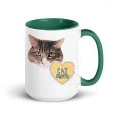 15oz Ceramic Mug with Color Inside