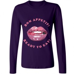 Ladies Relaxed Fit Basic Long Sleeve Tee