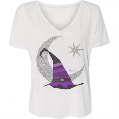 Ladies Flowy Slouchy V-Neck Tee