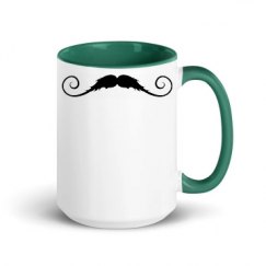 15oz Ceramic Mug with Color Inside