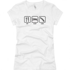 Ladies Slim Fit Basic Promo Jersey Tee