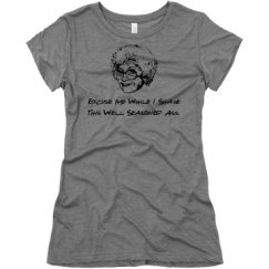 Ladies Slim Fit Super Soft Triblend Tee