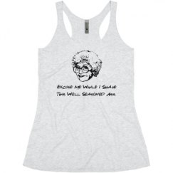 Ladies Slim Fit Super Soft Racerback Triblend Tank