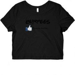 Ladies Slim Fit Crop Top Tee