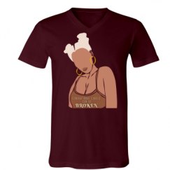 Unisex V-Neck Jersey Tee