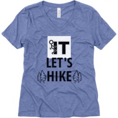 Ladies Relaxed Fit Super Soft Triblend V-Neck Tee