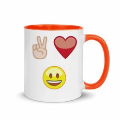 11oz Ceramic Mug with Color Inside