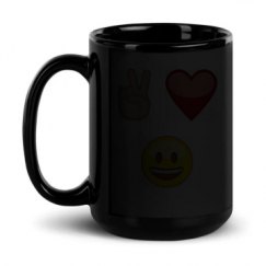 15oz Black Glossy Mug