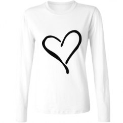 Ladies Relaxed Fit Basic Long Sleeve Tee