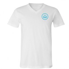 Unisex V-Neck Jersey Tee