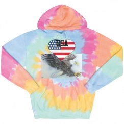 Unisex Tie-Dye Fleece Hoodie